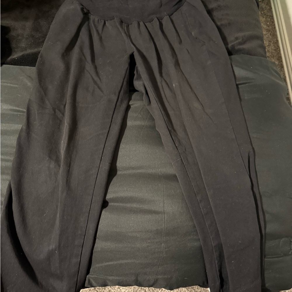 Maternity dark denim pants